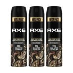 Axe Gold Temptation Long Lasting Deodorant Bodyspray For Men, 215ml, Pack of 3 - Fast Shipping to USA & Canada