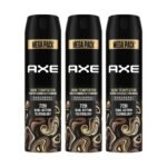 Axe Gold Temptation Long Lasting Deodorant Bodyspray For Men, 215ml, Pack of 3 - Fast Shipping to USA & Canada