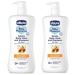 Chicco Gentle Body Wash and Shampoo 500ml (Pack of 2) (500 ml, Pack of 2) - Fast Shipping to USA & Canada