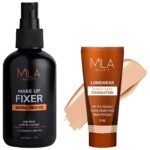 MILA Beaute Makeup Fixer |Makeup Setting Spray | Dermatalogically Tested 75ml Longwear Weightless Foundation | Flawless Matte Finish | Shade - (203 Beige, 30ml) - Fast Shipping to USA & Canada