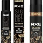 AXE Dark Temptation Long Lasting Deodorant Bodyspray For Men 215 ml & Axe Signature Dark Temptation No Gas Deodorant Bodyspray for Men 154 ml - Fast Shipping to USA & Canada
