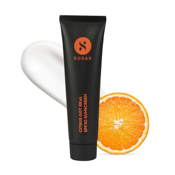 SUGAR Cosmetics Citrus Got Real Sunscreen For All Skin Types Spf30 | No White Cast | UVA/B & Blue Light Protection | Enriched With Vitamin C - 30G - Fast Shipping to USA & Canada