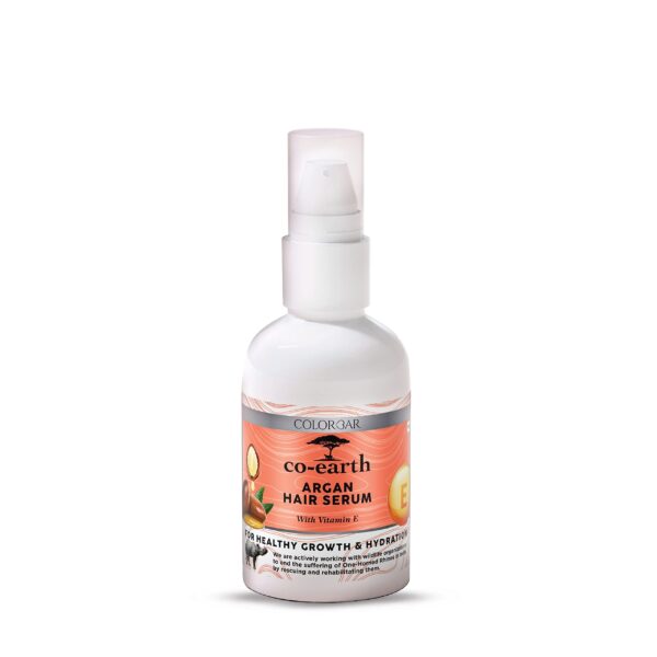 Colorbar Co-Earth Argan Serum 100ml I For Smooth Shiny Hair I Light Weight I Non-greasy Argan Hair Serum I Reduce Manage I Promotes Healthy Growth - Fast Shipping to USA & Canada