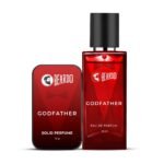 BEARDO Godfather Solid Perfume 10G & Godfather Perfume 50Ml - Set Of 2 For Men | Strong & Long Lasting Fragrance | For Date Night | Ideal For Daily Use, Elegant Scent Experience - Fast Shipping to USA & Canada