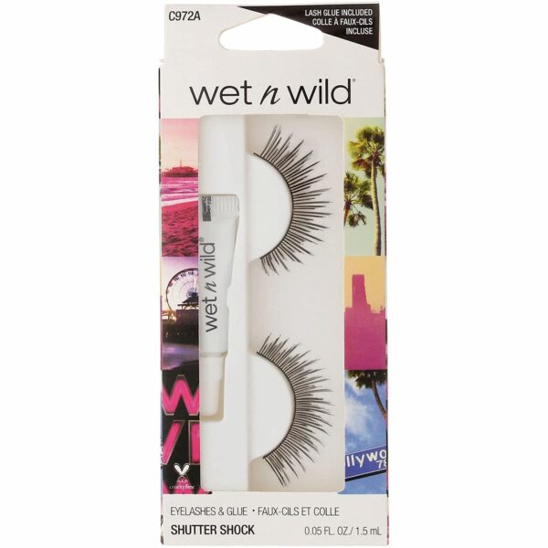 Wet n Wild False Eyelashes, Shutter Shock 1 Pair (Pack of 2) - Fast Shipping to USA & Canada
