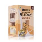 Bevzilla Butterscotch Instant Milkshake 10 Cubes Pack with Organic Date Palm Jaggery, Zero Refined Sugar, No Preservatives, Drop Stir & Enjoy, Perfect For Kids & Adults, Plant-Based Vitamins - Fast Shipping to USA & Canada