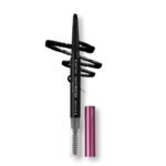 Hilary Rhoda Brow Artist Eyebrow Pencil | Dual-Ended & Natural Finish | Smudge-Proof & Long-Lasting Eyebrow Pencil | 0.3g (Black-Shade 01) - Fast Shipping to USA & Canada