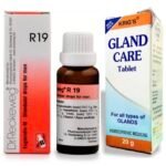 KRIG'S Dr Reckeweg R19 Medicine & Glandcare Tablets Combo - Fast Shipping to USA