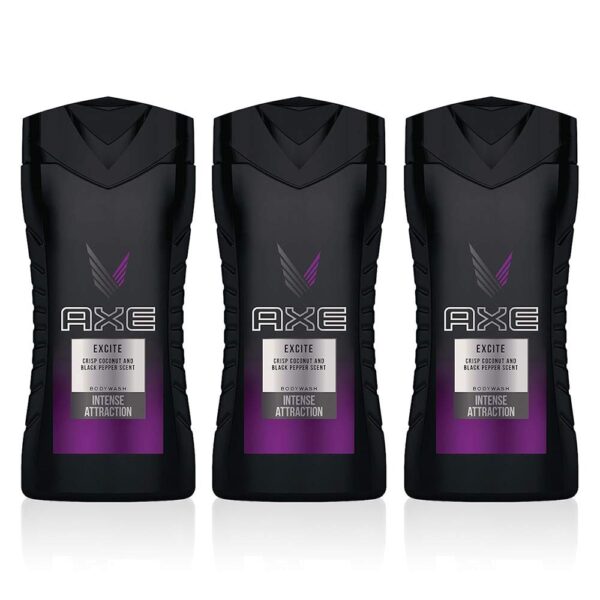 Axe Excite Body Wash, 250ml (Pack of 3) - Fast Shipping to USA & Canada