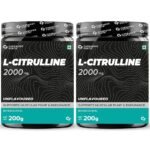 Carbamide Forte L Citrulline Powder 2000mg | Boosts Nitric Oxide, Pre Workout Supplements for Men & Women - Unflavoured - 100 SERVINGS - 200g (Pack of 2) - Fast Shipping to USA