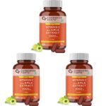 Carbamide Forte Natural Vitamin C Amla Extract 1000mg with Zinc for Immunity Boost & Skincare - 60 Veg Tablets (Pack of 3) - Fast Shipping to USA