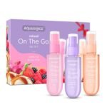 Aqualogica Refresh+ On the Go Set of 3 Perfume Body Mist | Travel Friendly | Long Lasting | Warm, Sweet & Floral Fragrance | Double Duty Mist for Hair & Body | Gifting For Valentine's Day, Birthday, Anniversary & Special Occasions | Premium Gift Pack | 20 ml x 3 - Fast Shipping to USA & Canada