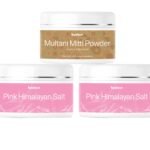 Beaface Combo Pack Pink Himalayan Salt Powder Facial Anti aging 200gm Multani Mitti Reduce Acne, Pimples - 100gm (Pack-2)