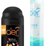 Godrej aer Smart Matic Refill - BLUETOOTH ENABLED Automatic Air Freshener Spray | Alive (225ml) & spray, Air Freshener for Home & Office - Cool Surf Blue | Long-lasting fragrance (220 ml) - Fast Shipping to USA & Canada