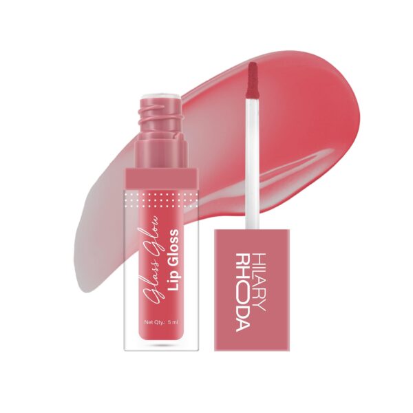 Hilary Rhoda Glass Glow Lip Gloss | Nourishing & Hydrating Lip Gloss | Sheer Coverage | High Shine | Juicy & Plump Lips | Keeps Lips Moisturised | Glides on Smoothly | 5ml (Plumalicious - Shade 05) - Fast Shipping to USA & Canada