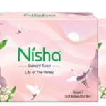 Nisha Luxury Soap Bar Lily of The Valley for Soft & Beautiful Skin 100g (Pack of 3) White - Fast Shipping to USA & Canada
