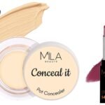MILA Beaute Pro Matte Lipstick | Creamy Matte Lipstick | Shade - Mirabai, 4.2g Conceal It Pot Concealer For Face Makeup | Shade - (Rich Vanilla, 4g) - Fast Shipping to USA & Canada