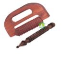 FA INDUSTRIES Wooden Handle massager (6x3.5 cm), Wooden Relaxing Acupressure Foot/Feet Massager Slippers (Set of 2) (Only Massager Manufacturering) - Fast Shipping to USA