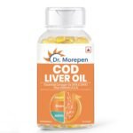Dr. Morepen COD Liver Oil Capsules | Finest Natural Omega 3, EPA & DHA | Pack of 100 Softgels - Fast Shipping to USA
