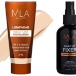 MILA Beaute Makeup Fixer |Makeup Setting Spray | Dermatalogically Tested 75ml Longwear Weightless Foundation | Flawless Matte Finish | Shade - (101 Classic Ivory, 30ml) - Fast Shipping to USA & Canada