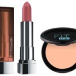 Maybelline New York Matte Lipstick for All Skin Type,Buildable, Intense Colour, 507 Almond Pink, 3.9G & New York Compact Powder, With Spf To Protect Skin From Sun, Absorbs Oil, Fit Me, 115 Ivory, 6G - Fast Shipping to USA & Canada