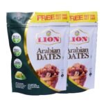 Lion Dates Arabian Dried Seeded Dates 1kg - (Buy 500gms & Get 500gms FREE) - Fast Shipping to USA & Canada