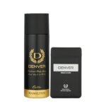 DENVER Caliber Deo - 200ML & Black Code Pocket Perfume - 18ML (Combo Pack of 2) | Long Lasting Fragrance - Fast Shipping to USA & Canada