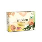 moha: Scrub Soap For Soft, Hydrate & Nourished Skin, Face With Walnut, Almond Oil & Honey Unisex Bathing Bar - 100gm (Pack of 3) - Fast Shipping to USA & Canada