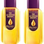 Bajaj Almond Drops Hair Oil, 650ml, Hair Oil, 6X Vitamin E, Almond Oil, Light and Non-Sticky, Hair Fall Control (Pack of 2) - Fast Shipping to USA & Canada