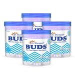 DR. MOREPEN BUDS 100% Pure Cotton & Eco-Friendly Paper Earbuds - 100 Cotton Buds Pack of 4 - Fast Shipping to USA