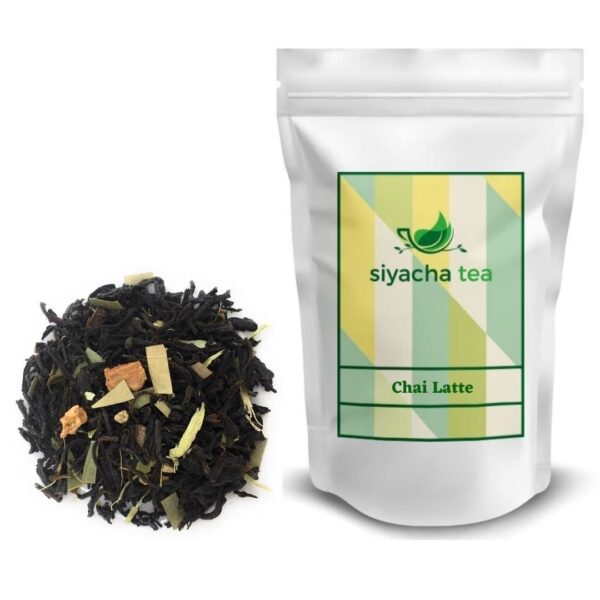 Siyacha Tea Chai Latte|250 Grams|Assam Tea with Cinnamon,Cardamom, Ginger,Bay Leaf, Nutmeg|Natural Indian Spice Loose Leaf Blend|Fresh Herbal Healthy Beverage|Makes 125 Cups (approx) - Fast Shipping to USA & Canada