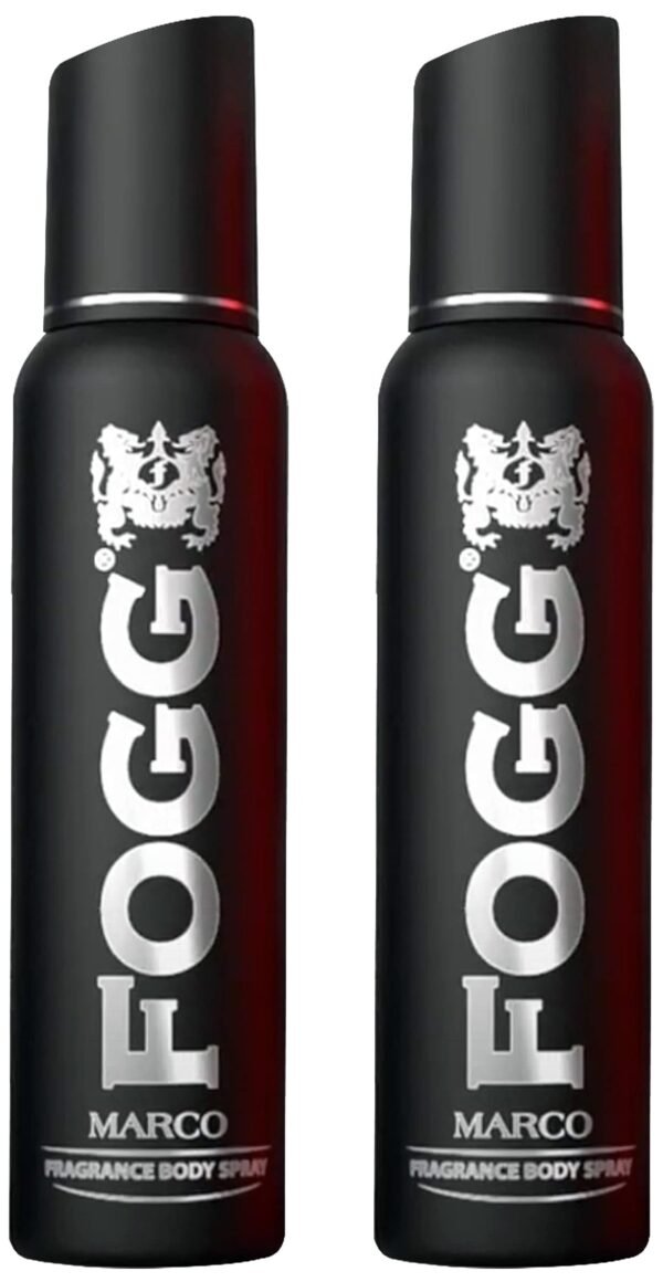 Fogg Marco No Gas Deodorant for Men, Long-Lasting Perfume Body Spray, 150 ml (Pack of 2) - Fast Shipping to USA & Canada