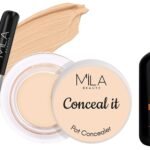 MILA Beaute Makeup Fixer |Makeup Setting Spray | Dermatalogically Tested 75ml Conceal It Pot Concealer For Face Makeup | Shade - (Creamy Beige, 4g) - Fast Shipping to USA & Canada