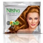 Nisha Cream Hair Color Rich Bright Long Lasting Hair Colouring For Ultra Soft Deep Shine 100% Grey Coverage Conditioning With Natural Herbs Honey Blonde (Pack of 1) - Fast Shipping to USA & Canada