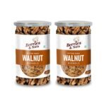 Berries And Nuts Premium Jumbo Snow White Walnut Kernel Without Shell 300 Grams | Akhrot Giri, Akrot Magaz | 2 Bottle Of 150 Grams - Fast Shipping to USA & Canada