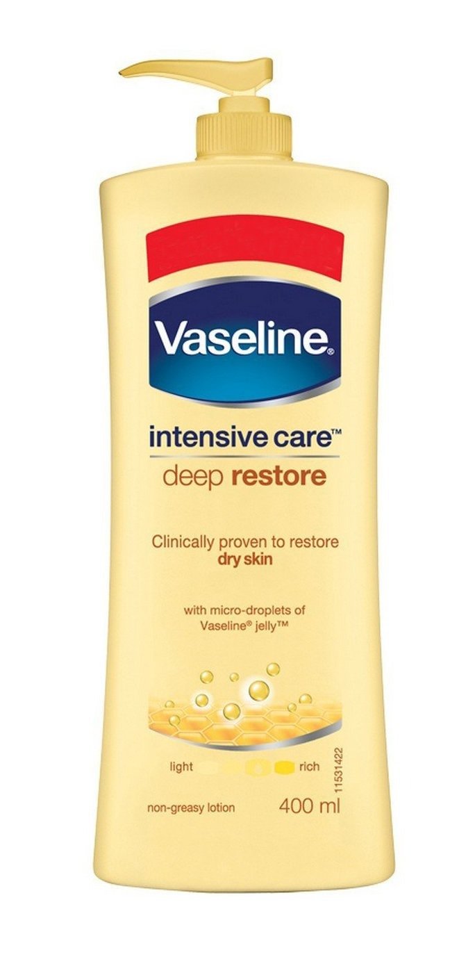 61gkq6NL4gL-1.jpg Vaseline Intensive Care Deep Restore Body Lotion, 400ml Bottle - Fast Shipping to USA & Canada - Image 1