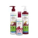 Mamaearth Anti Hair Fall Spa Range Hair Care Set: Onion Shampoo 250 ml + Onion Conditioner 250 ml + Onion Hair Oil 150 ml - Fast Shipping to USA & Canada