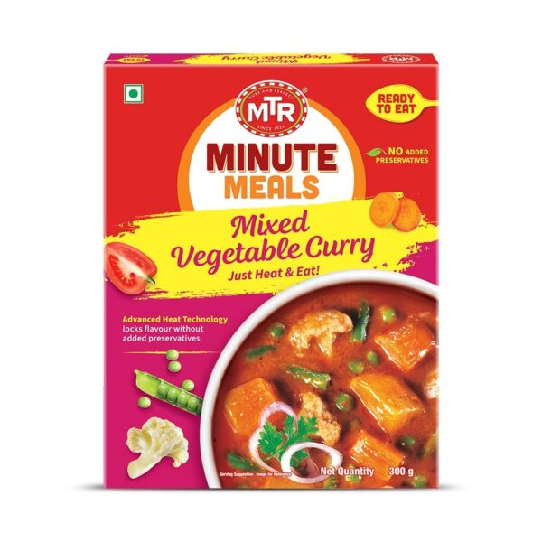 MTR Ready to Eat Mixed Vegetable Curry 300g - Fast Shipping to USA & Canada