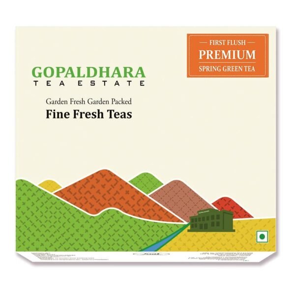 Gopaldhara Darjeeling Spring Green Tea 250 grams Paper Box - (Premium Series) FTGFOP1 First Flush Green Tea directly from the Highest Elevation 7000 Feet - Fast Shipping to USA & Canada