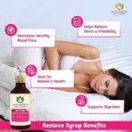 Maharishi Ayurveda Restone Syrup - Natural Supplement for Women with 15+ Herbs | Ideal for Women's Health and Wellness | Synergistic Combination of Time-tested Herbs - 200 ml (Pack of 2) - Fast Shipping to USA - Image 3