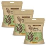 Nisha Nature Mate Henna Powder for Hair Colour, Dark Brown, Permanent Hair Color, Ammonia Free, 100% Grey Coverage, Herbal Hair Dye with Amla, Shikakai, Hibiscus & Aloe Vera (45g Pack of 3) - Fast Shipping to USA & Canada