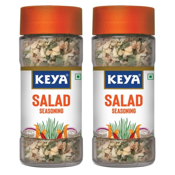 Keya Salad Seasoning 80g | Keya Salad Seasoning ? Premium Blend of Fresh Herbs and Spices for Bold, Zesty Flavor, Perfect for Salads, Dressings, and Dips ? Add a Touch of Deliciousness to Your Healthy Meals and Snacks | Pack of 2 - Fast Shipping to USA & Canada