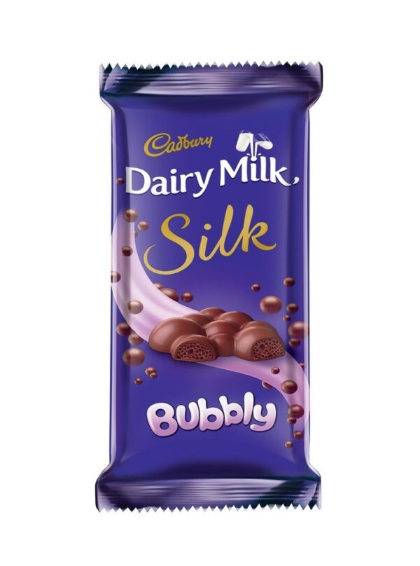 Cadbury Dairy Milk Silk Bubbly Chocolate Bar, 120 Gm - Fast Shipping to USA & Canada