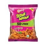 Bingo! Tedhe Medhe Masala Tadka, 50g, Spindle Shaped Crunchy Snack with Indian Masala Flavour Perfect for Snacking - Fast Shipping to USA & Canada