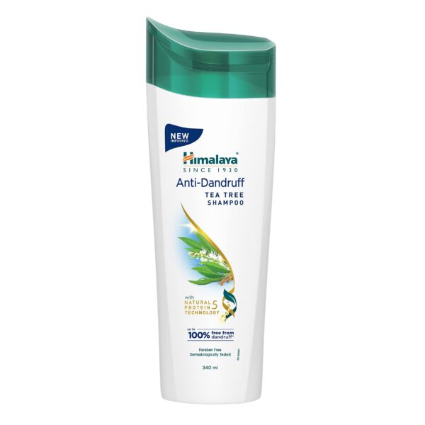 Himalaya Anti-Dandruff Tea Tree Shampoo, Removes up to 100% Dandruff, Soothes Scalp & Nourishes Hair, with Tea Tree oil and Aloe Vera, for men and women, 340ml - Fast Shipping to USA & Canada