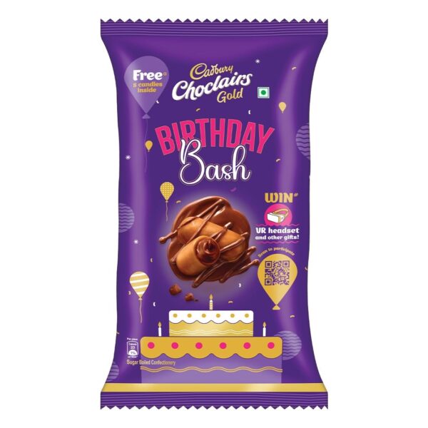 Cadbury Choclairs Gold Candy, 525 g (105 Candies) - Fast Shipping to USA & Canada