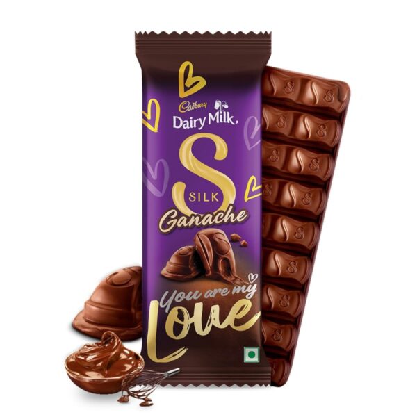 Cadbury Dairy Milk Silk Ganache Valentine's Gift Pack Chocolate Bar, 146 g