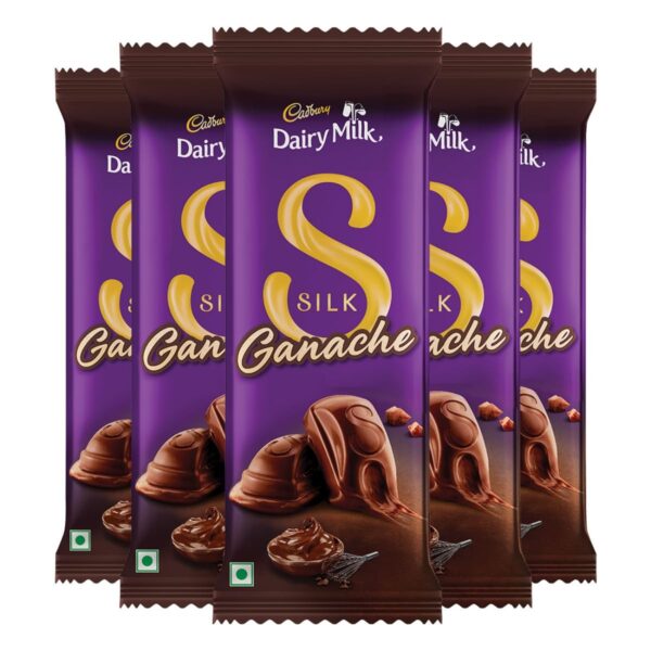 Cadbury Dairy Milk Silk Ganache Valentine's Gift Pack Chocolate Bars, 58 g (Pack of 5) - Fast Shipping to USA & Canada