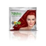 Nisha Flame Red Permanent Cream Hair Color 20gm Colourant + 30ml Developer (Pack of 2) - Fast Shipping to USA & Canada