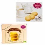 Karachi Bakery Chai Biscuit & Shrewbury Biscuit 400g.(Pack of 2) - Fast Shipping to USA & Canada